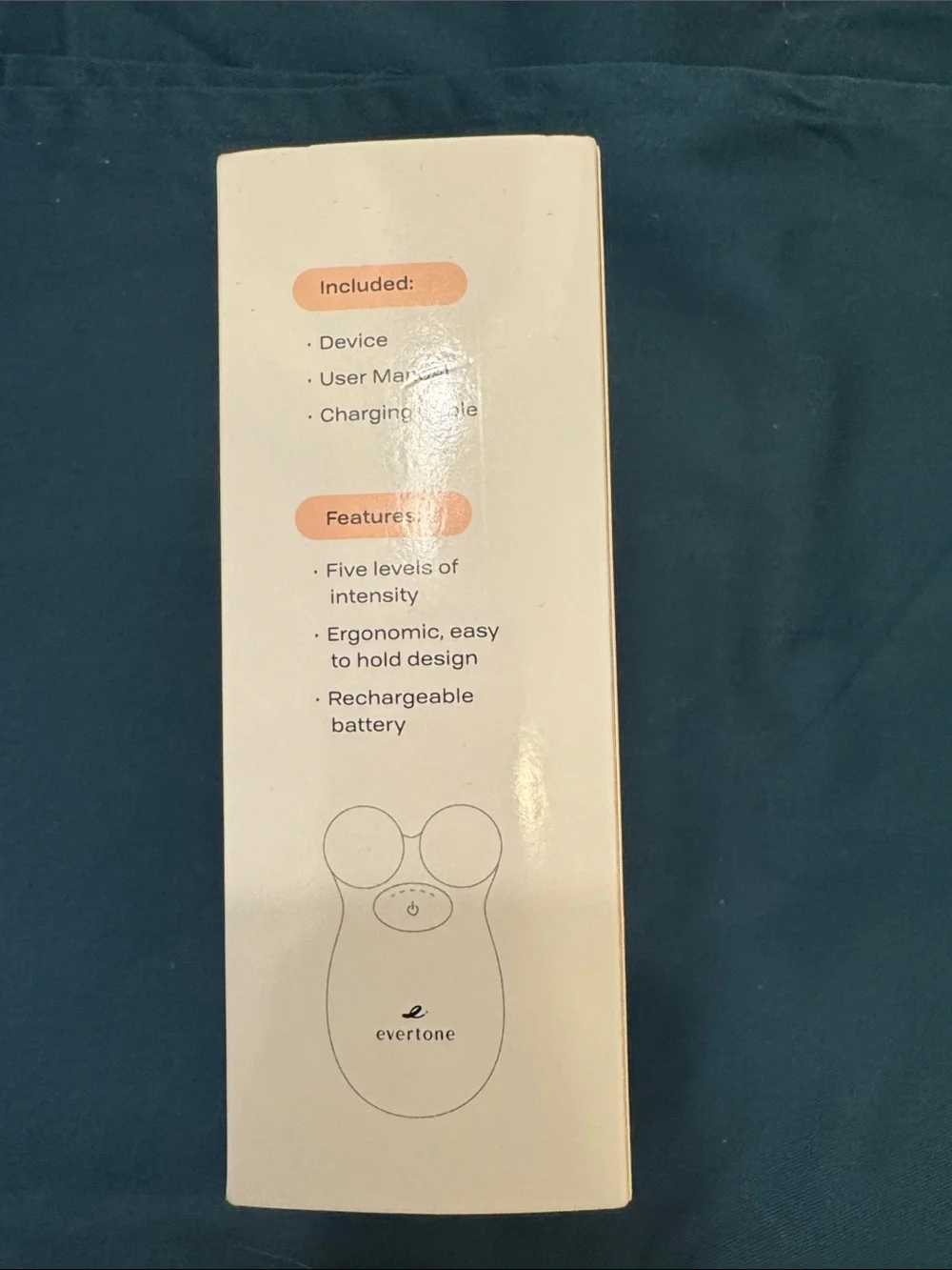 evertone EverLift Microcurrent Facial Toning Device - NIB